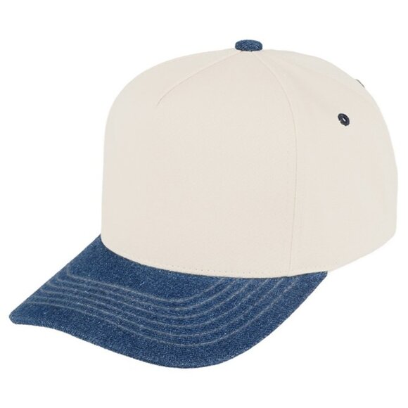 Two Tone Canvas Trucker Hat Baseball Cap - Picture 14 of 16